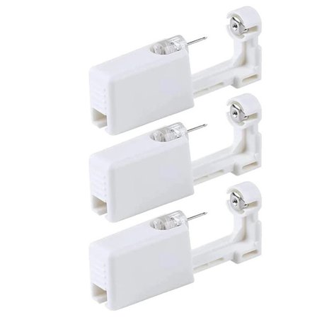 3 Delar Säkerhets Öronhåltagningspistoler Kit Engångs Desinficera Örhänge Håltagningsmaskin