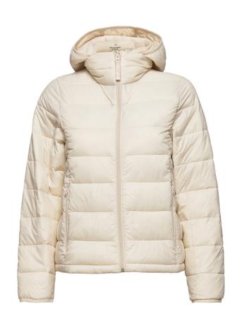 Anf Womens Outerwear Fôret Jakke Creme Abercrombie & Fitch