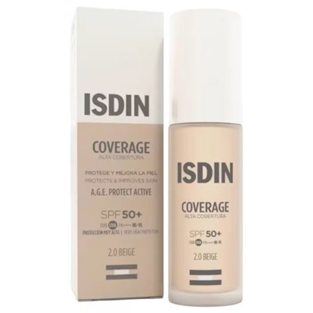 -Isdin Coverage Haute Couvrance Meikkivoide SPF50+ 30 ml (Sävy : 2.0 Beige)