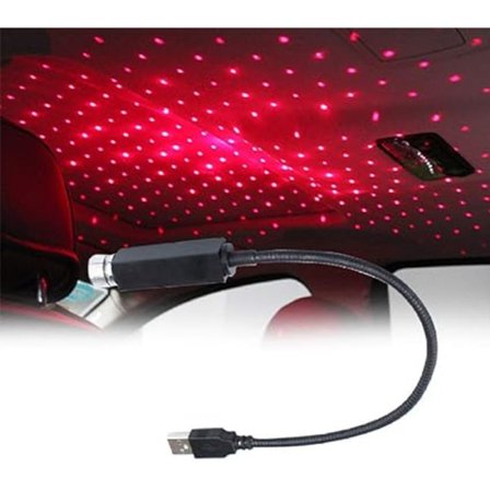 LED-biltakslampa stjärnhimmel nattljus inredning atmosfär galax