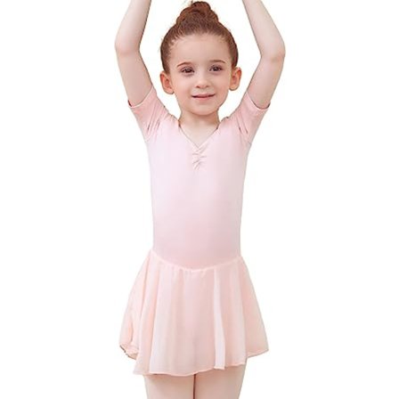 Balletkjole til piger Børn Ballet trikotkjole Børn V-hals Sho