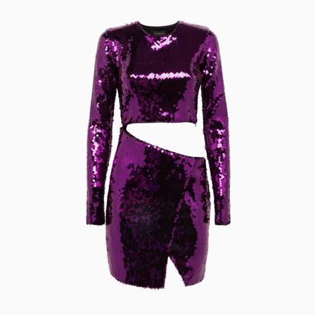 Andamane Short Kjole Lilla, Herre