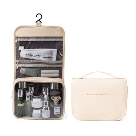 Hængende toilettaske med håndtag