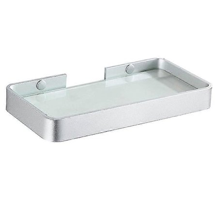 Glas Hylde Badeværelseshylde Brusehylde Glas Hylder Sølv 25 Cm Badeværelseshylde Væghylde Badeværelse