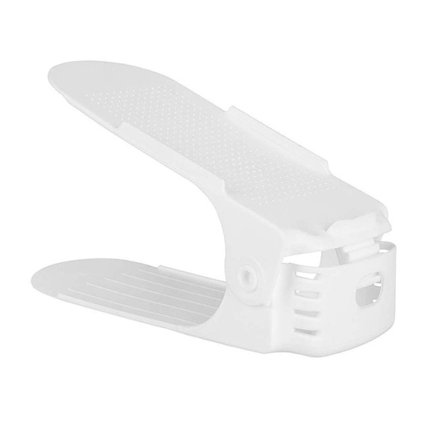 Justerbar Lille Plastik Skohylde Pladsbesparende Holder