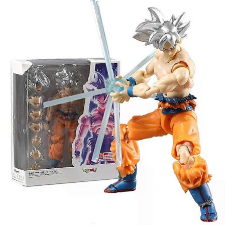 Dragonball Super Son Goku Ultra Instinct SHF Samlerobjekt Action Figur PVC Model Figurer