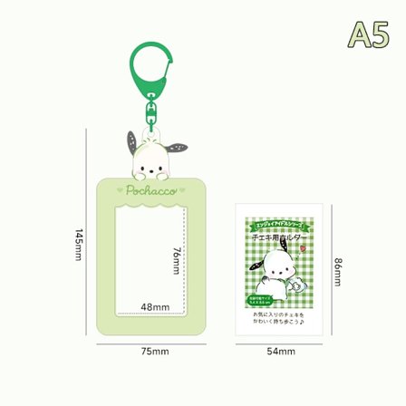 Sanrios Students Meal Card Bus Card Holder ID-kort Kredit Stora