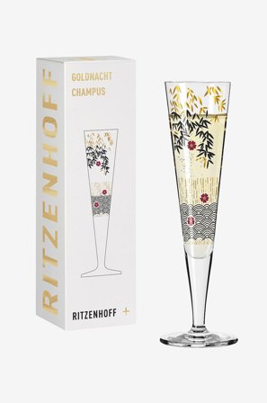 Ritzenhoff - Champagneglas Goldnacht NO:19 - Transparent - Vinglas - Från Homeroom