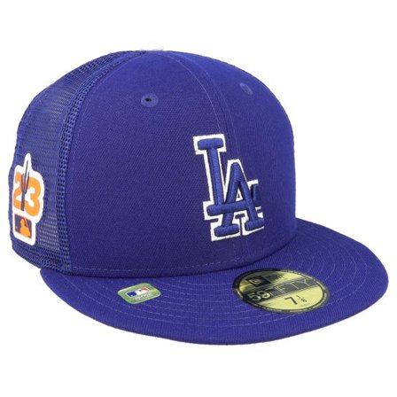 New Era - MLB Blå fitted Keps - Los Angeles Dodgers 59FIFTY MLB Spring Training 23 Royal Mesh Fitted @ Hatstore