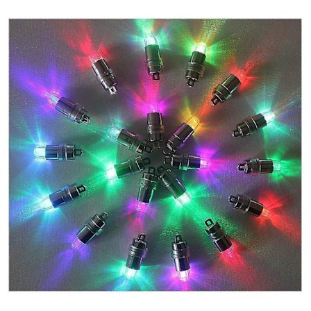 20 stk. Elektrisk lommelygte Vandtætte LED Festlys til balloner og papirlanterner