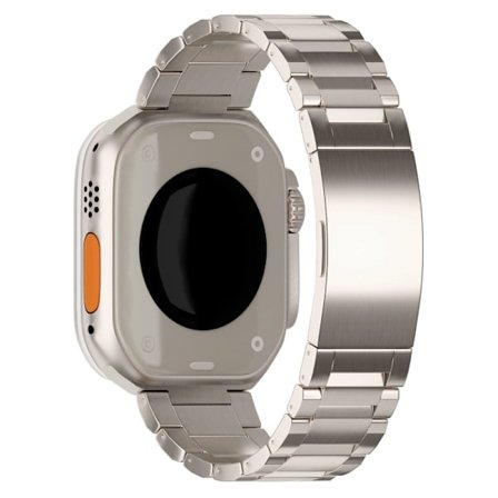 Kompatibel med Apple Watch Ultra 2 Armband 49mm Titanmetall [Superreptåligt] Herrarmbandsur Kompatibelt med Apple Watch Se