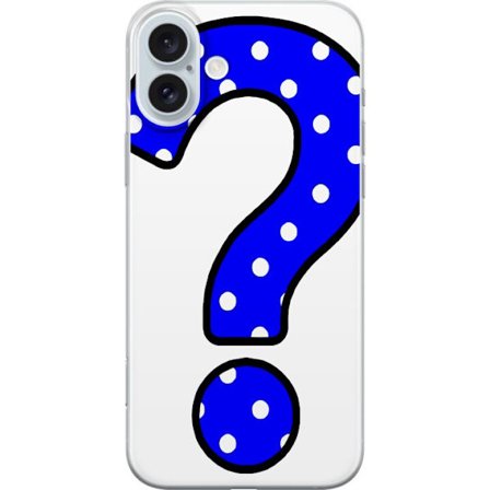 Kompatibelt Mobildeksel til Apple iPhone 16 Plus Spørsmålstegn Fyndiq og CDON