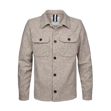 Profuomo Shirt Jacket , Beige , Heren , Maat: M