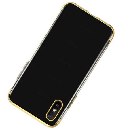 Xiaomi Redmi 9at - Stilrent Skyddande Silikonskal Guld