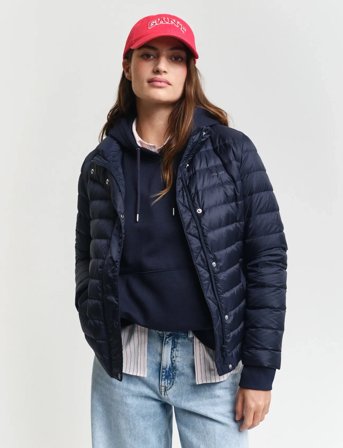 GANT Light Down Jacket - Navy - XS