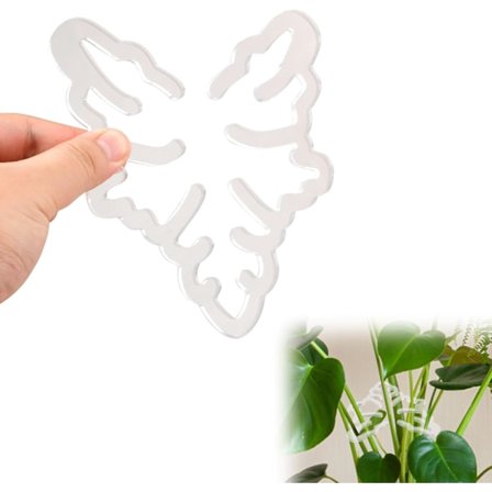 Plantestøtte Ring, Akryl Plantestøtte Stang Innendørs Blad Plantestøttepinner for Innendørs og Utendørs Planter