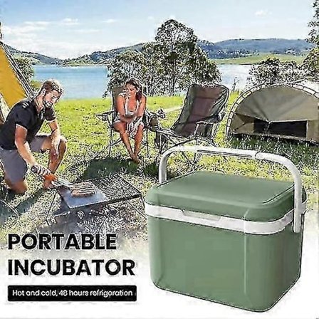 5L Camping Køleboks med Håndtag Hård Isbevaring Køler Isoleret Madkasse Multifunktionel Bærbar Isoleret Køler til Udendørs Camping (grøn)