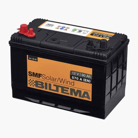 Fritidsbatteri 12 V 90 Ah - Biltema