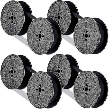 4-pak skrivemaskin båndspoler skrivemaskin bånd blekk spole blekk erstatningsdel for skrivemaskin (svart)