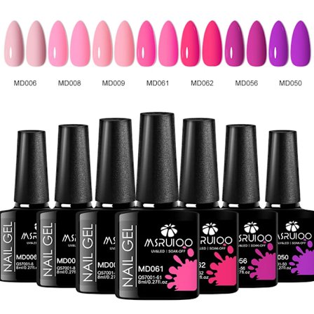 7st Nagellack Gel Set DIY Nagelkonst Design Allt För Dekoration Blötlägg UV Gel Långvarig Manikyr Målnings Gel Vernis Kit