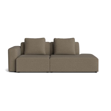Como lounge sofa, højrevendt | Open end - Aurora Brun - 226x100x83 - Sofa