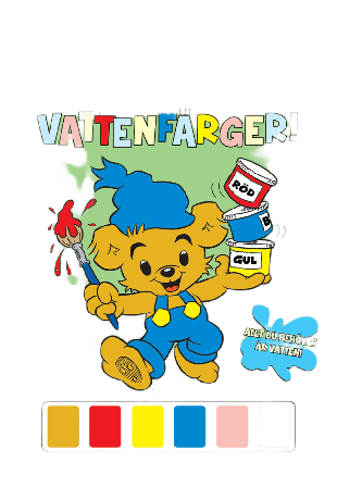 KÄRNAN MIN FÖRSTA MÅLARBOK BAMSE MED VATTENFÄRGER Skapa & pyssla Unisex ONESIZE