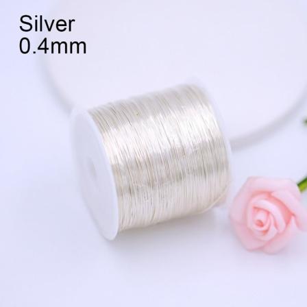 Messinkilanka korujen valmistus lanka 0,4 MMSHOPEAA 0.4mmsilver