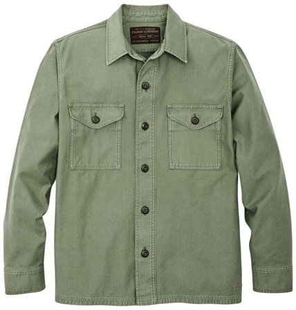 Filson M's Field Jac-Shirt Washed Fatigue Green