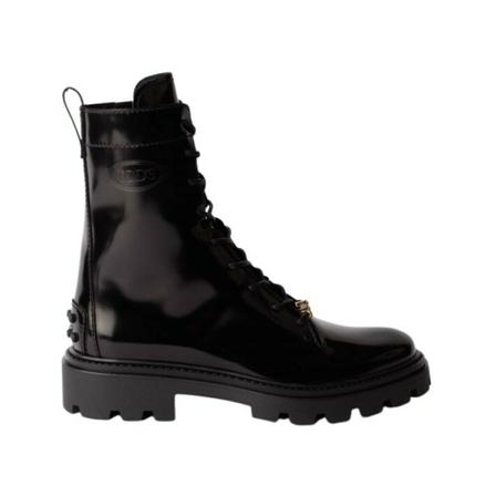Tod's Lace-up ankle Laarzen , Zwart , Dames , Maat: 35 EU Enkellaarsjes