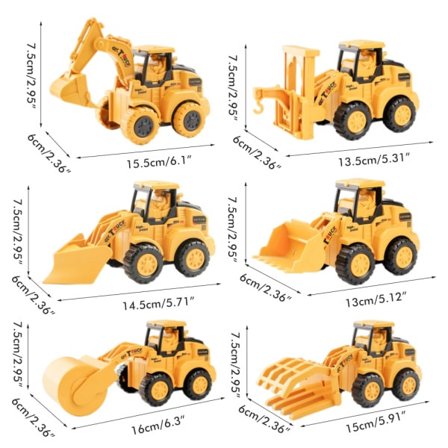 Tryk og Kør Ingeniør Legetøjsbiler til Børns Konstruktion