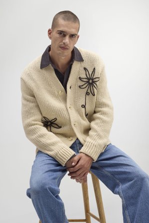 NN.07 Mika Cardigan Herre Hvid