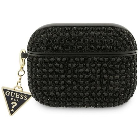 Guess Strassi kolmio Charm asia AirPods Pro 3 - musta