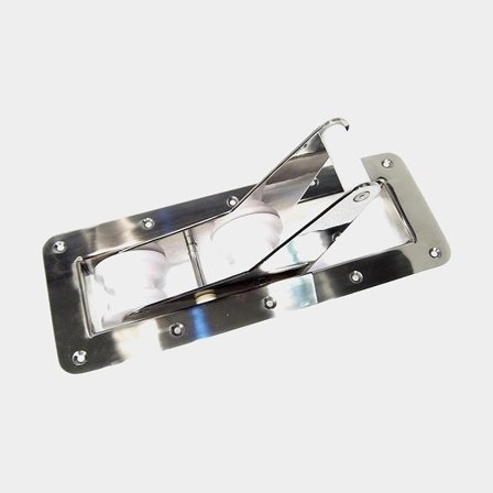 Ankerrulle til indbygning, 400 x 145 mm, til op til 15 kg