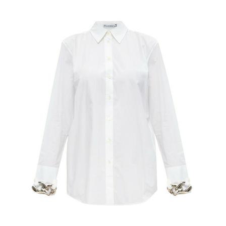 JW Anderson Appliquéd shirt vit, Dam, Dam, Storlek: 2XS