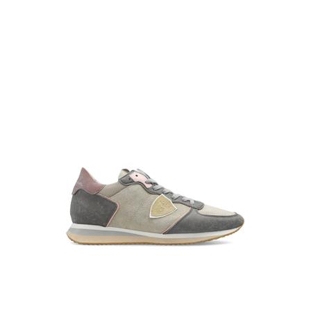 Philippe Model, Trpx sneakers Beige, Dames, Maat:38 EU,suede,Patches