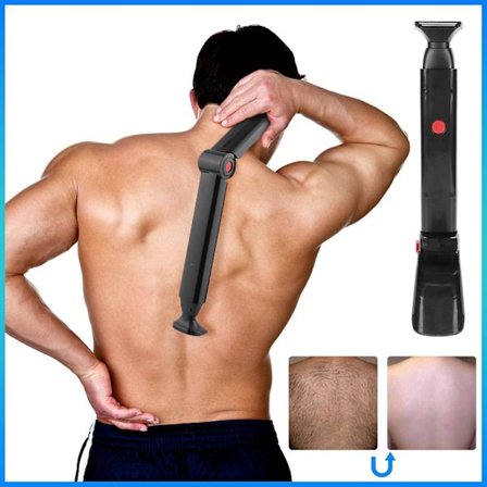 Ryggbarbermaskin for menn USB-lading Dobbelthodet Elektrisk Ryggbarbermaskin Fff