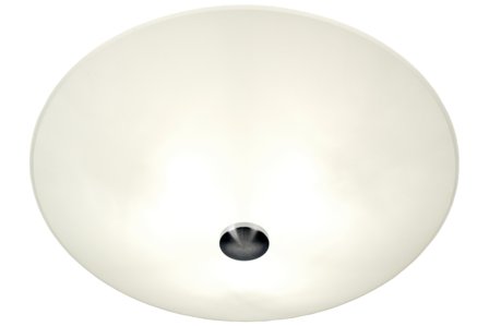 Aneta Lighting IGLO plafond 50cm, hvit/stål, 3x60W E27 Ø500 H190