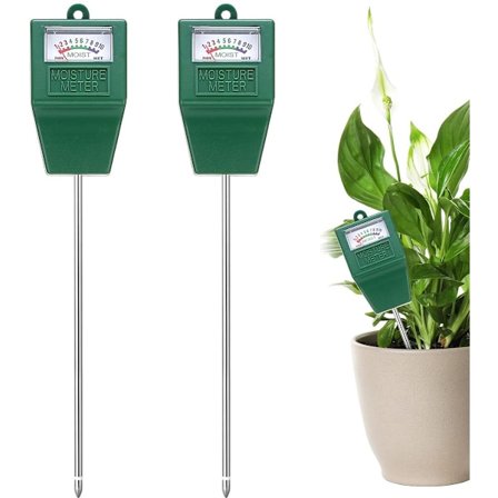 Plante Vandmåler 2 Stk Jordfugtighedsmåler Sensor til Indendørs Udendørs Have Kompatibel med Alle Planter Ingen Batterier Kræves