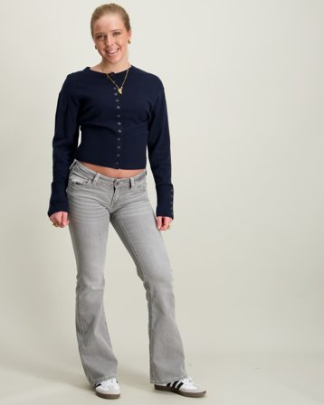 Gina Tricot Young Dixie low flare jeans Grau Jeans Mädchen - Kids Brand Store