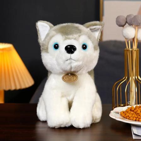 30CM Kawaii hundserie Labrador Husky Plyschleksak Mjuk gosedjur Rottweiler Chihuahua kudde Valpleksaker Barn Flickor Presentdekor 30cm husky