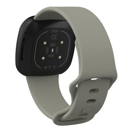 Fitbit Sense 2 / Versa 4 klockarmband i silikon - Grå Storlek: S