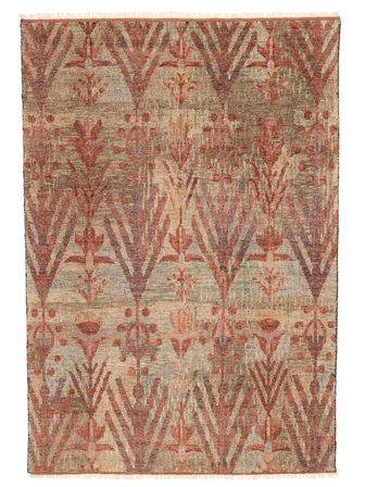 255X356 Tappeto Orientale Usak Indo Marrone Grandi (Lana, India)