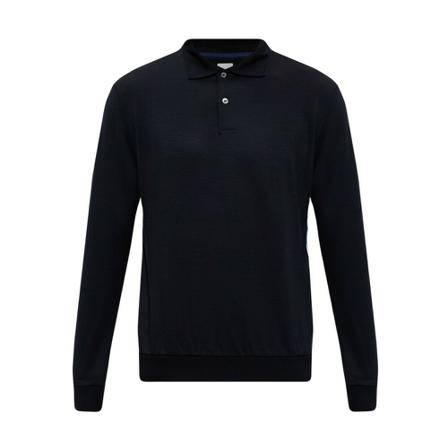 PS By Paul Smith Long-sleeved polo shirt Sort, Herre