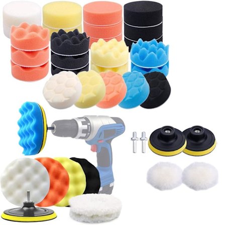 Poleringssvamp Poleringsskiver til polermaskine Skruetrækker 31 dele
