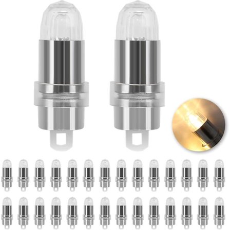 30 stk Mini Led Ballonger Lys Varm Hvit For Papir Lanterne Ballonger Batteridrevet Mini Led Decoration