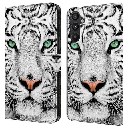 Samsung Galaxy A34 5G -puhelimen suojakuori, kuvioitu painettu suojakuori TPU+PU-nahkainen läppäpuhelinkotelo