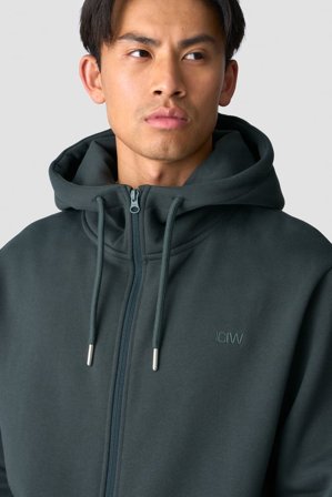ICANIWILL - Everyday Zip Hoodie Men Dark Green - Herren - ICIW
