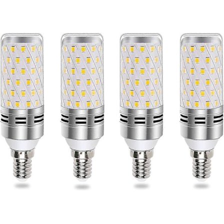 E14 Majs LED-lampa 16W Kallvitt 6000K, E14 Halogen Ekvivalent 100W 120W, 1600LM, 360 Ljus, AC 175