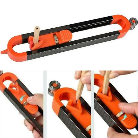 Presis Måleprofilmal med Lås Profilskriver Linjal Snekkerverktøy