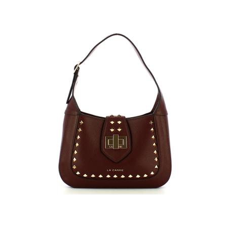 La Carrie Studs Charlotte shoulder Tas , Bruin , Dames , Maat: ONE Size Schoudertassen